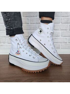 ⭐Converse Chuck Taylor Run Star Hike Hi 7.5 Women's Shoes Sneakers White 166799C